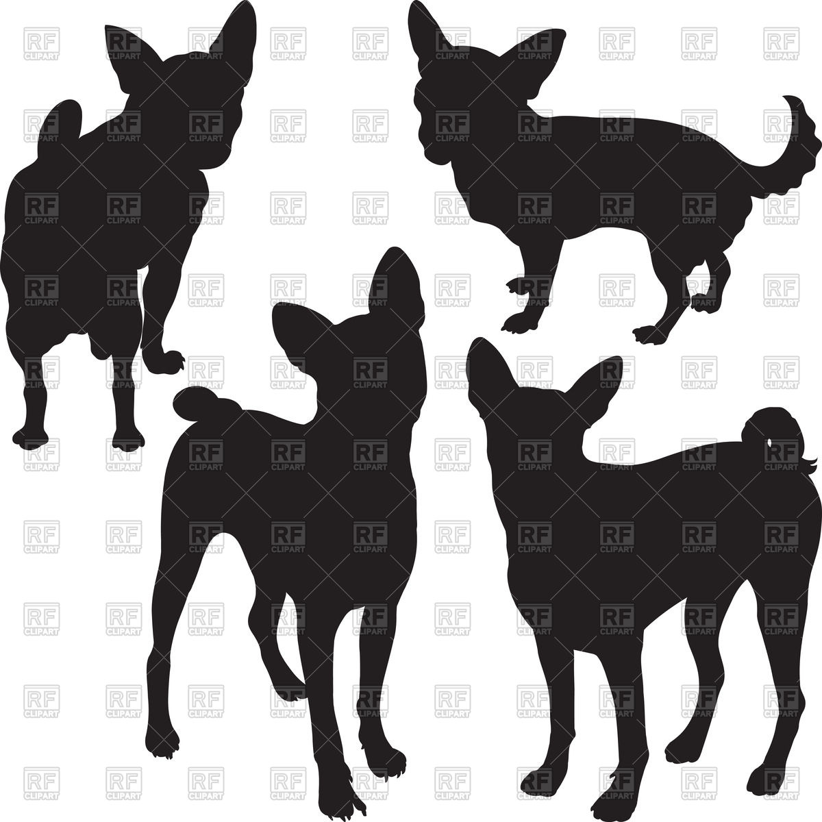 1200x1200 Silhouettes Of Dogs