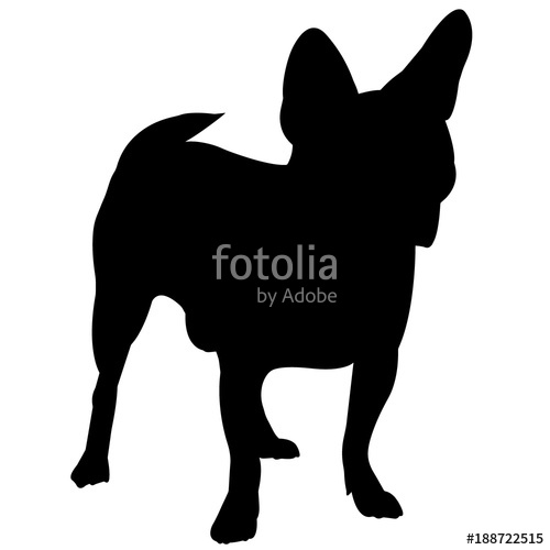 500x500 Chihuahua Dog Silhouette Vector Graphics Stock Image And Royalty
