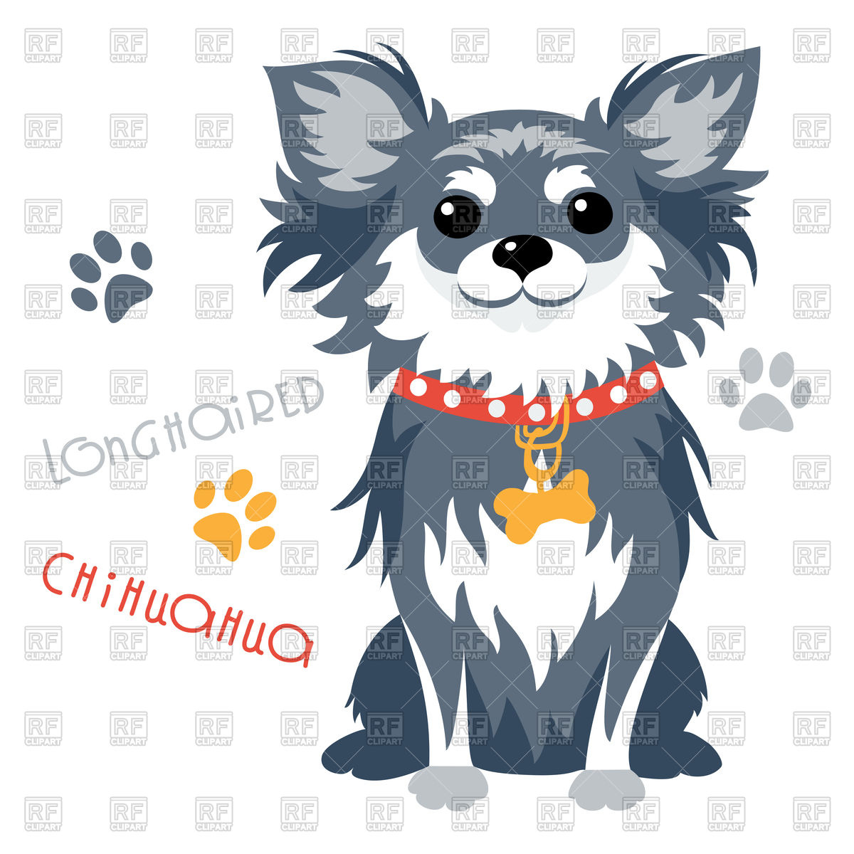 1200x1200 Cute Funny Black Chihuahua Vector Image Of Plants And Animals