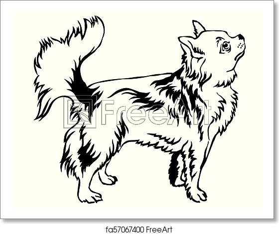 560x470 Free Art Print Of Decorative Standing Portrait Of Longhaired