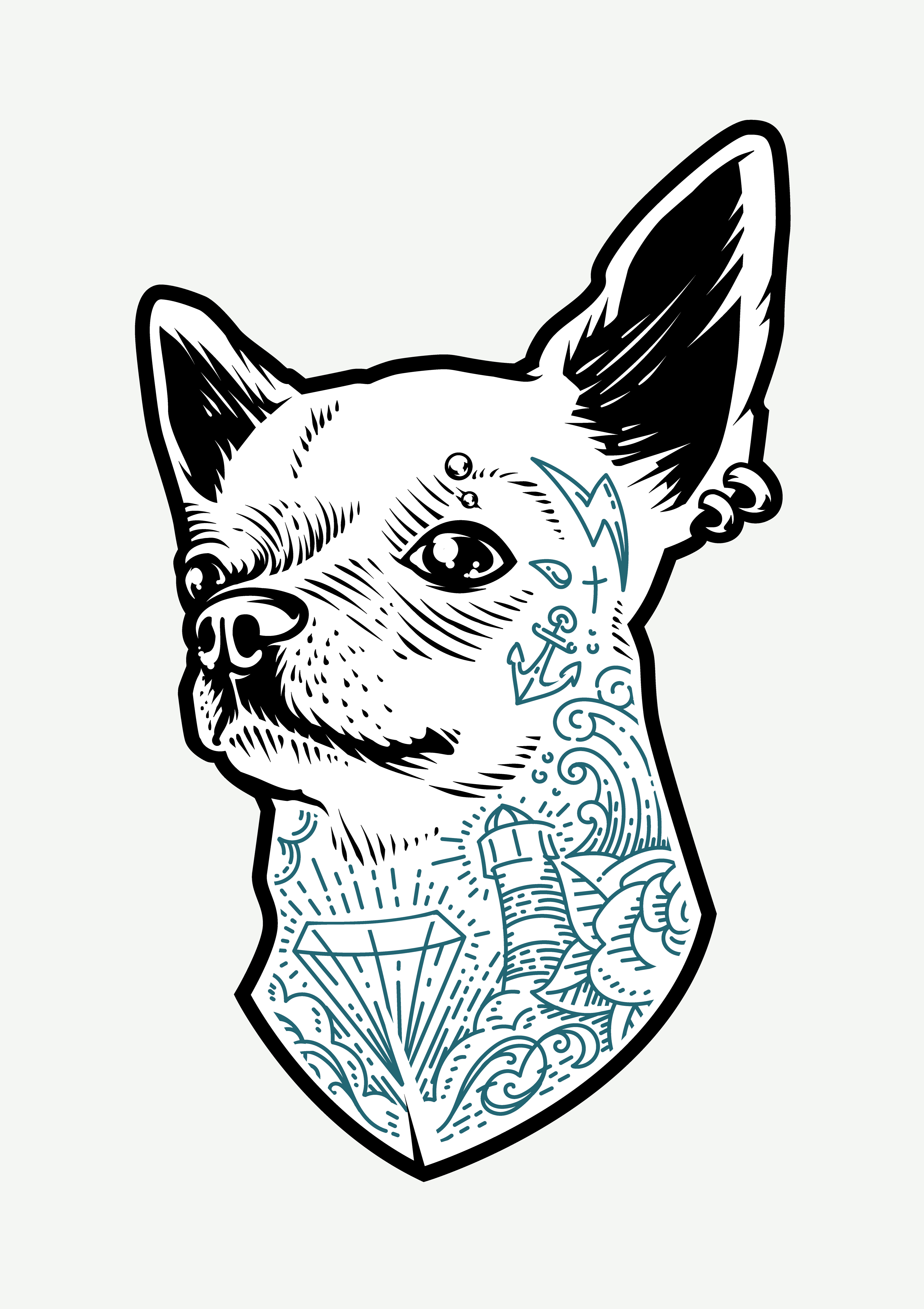 3530x5000 Chihuahua Puppy Free Vector Art