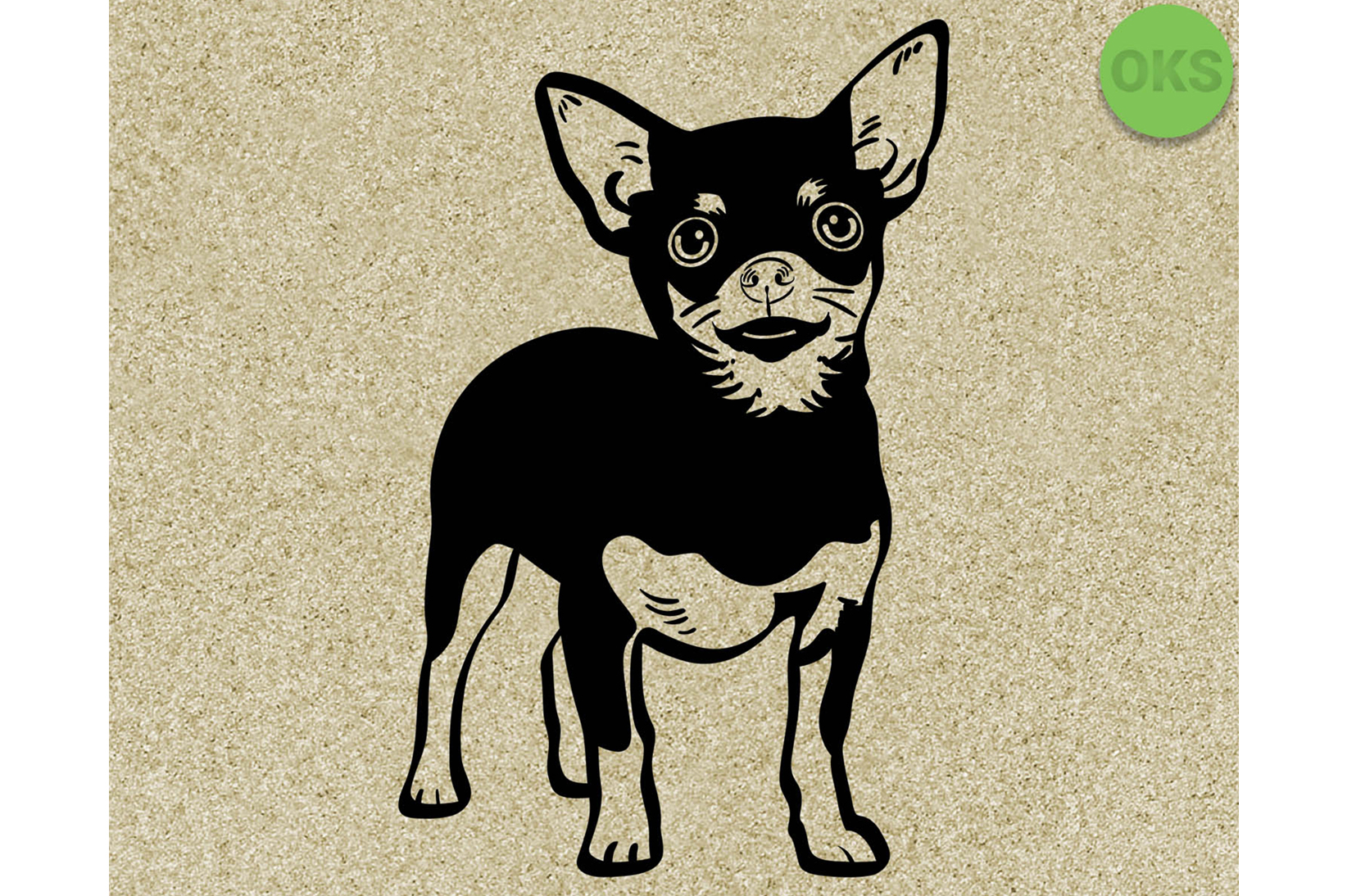 1644x1094 Chihuahua Vector Graphic