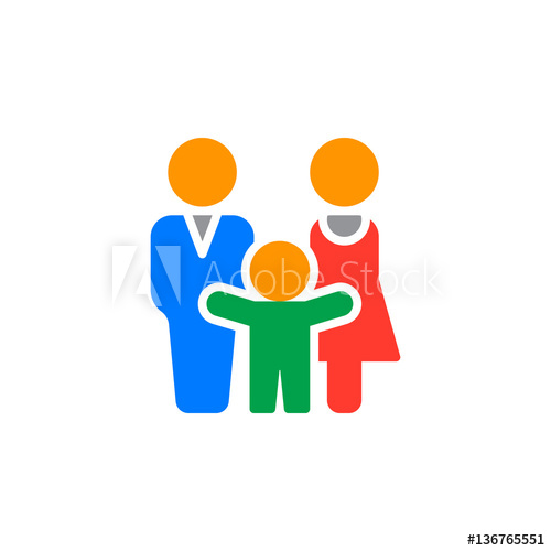 Man, Woman And Child Icon Vector, Filled Flat Sign, Solid Colorful 500x500 Man, Woman And Child Icon Vector, Filled Flat Sign, Solid Colorful