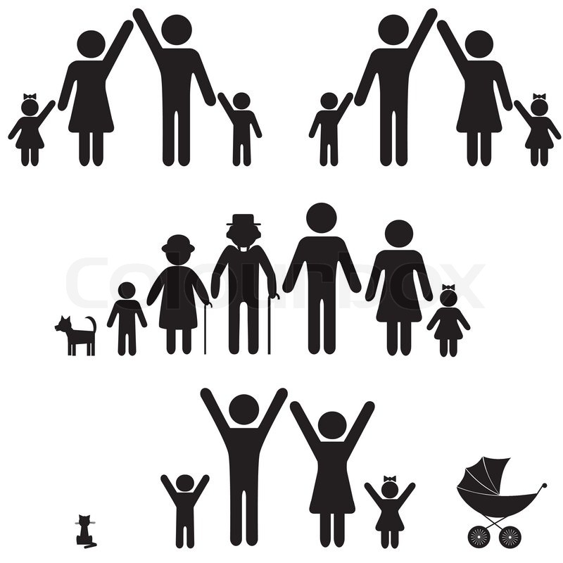 People Silhouette Family Icon Person Stock Vector Colourbox 800x800 People Silhouette Family Icon Person Stock Vector Colourbox