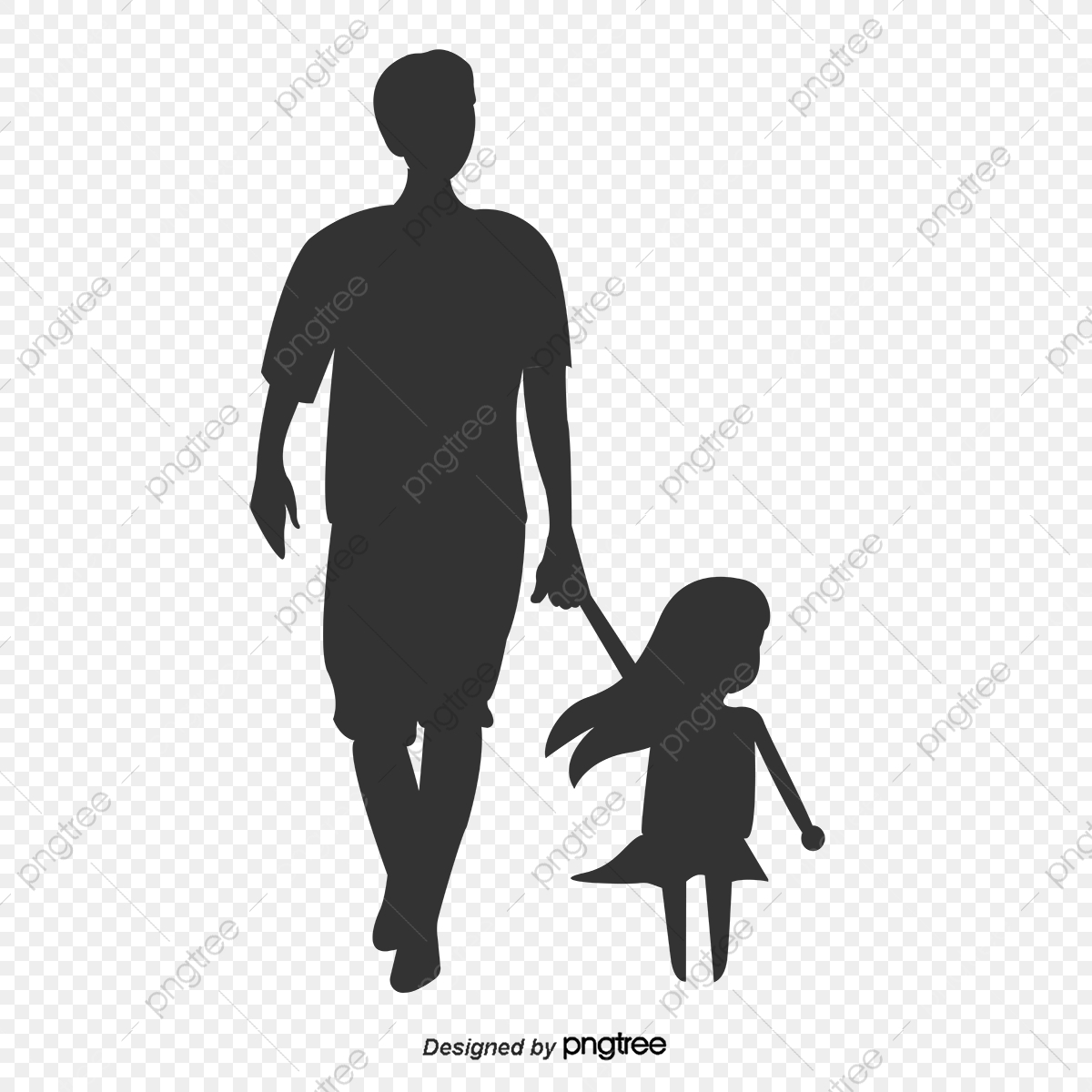 1200x1200 Father And Child Silhouette, Man, Child, Father S Day Png