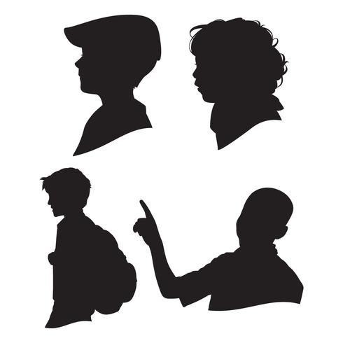 490x490 Children Silhouettes