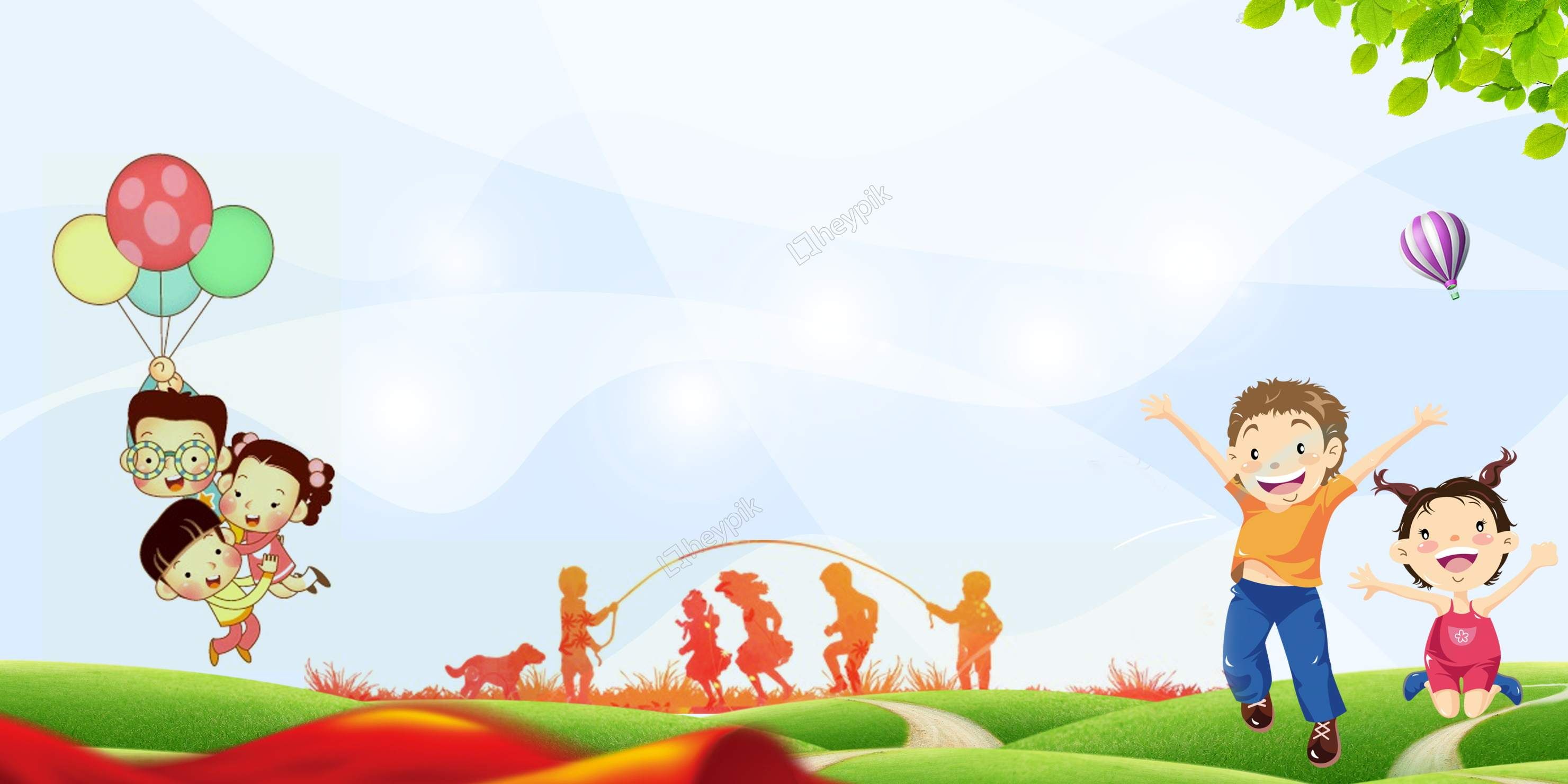 Children's Day The Family Passed Day Background 2961x1480 Children's Day The Family Passed Day Background