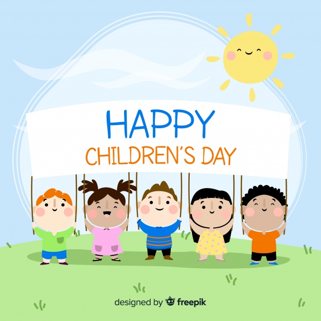Happy Children's Day Background Vector Free Download 626x626 Happy Children's Day Background Vector Free Download