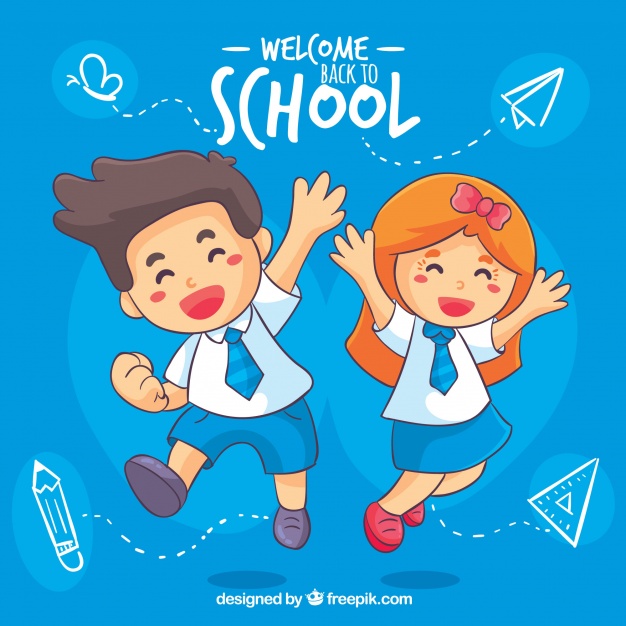 Happy Children Back To School Background Vector Free Download 626x626 Happy Children Back To School Background Vector Free Download