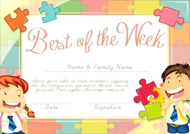 Certificate Template With Children Background Vector Free Download 626x442 Certificate Template With Children Background Vector Free Download