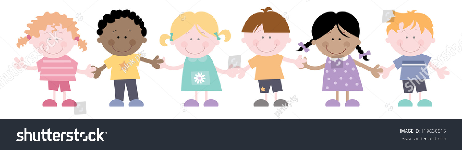 Cute Children Holding Hands Clipart 1500x487 Cute Children Holding Hands Clipart