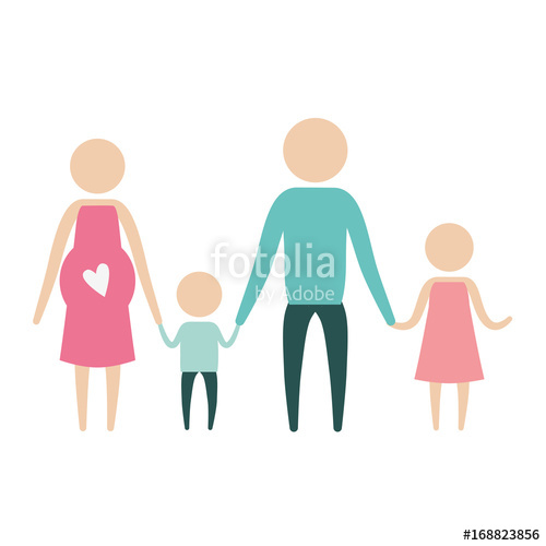 Color Silhouette Pictogram Parents With Mother Pregnancy 500x500 Color Silhouette Pictogram Parents With Mother Pregnancy