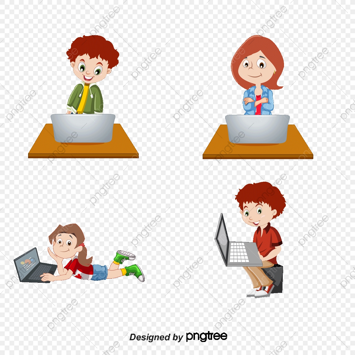 Children Playing Computer Cartoon, Cartoon, Ae, Vector Png 1200x1200 Children Playing Computer Cartoon, Cartoon, Ae, Vector Png