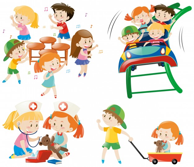 Children Playing Different Games Vector Free Download 626x539 Children Playing Different Games Vector Free Download