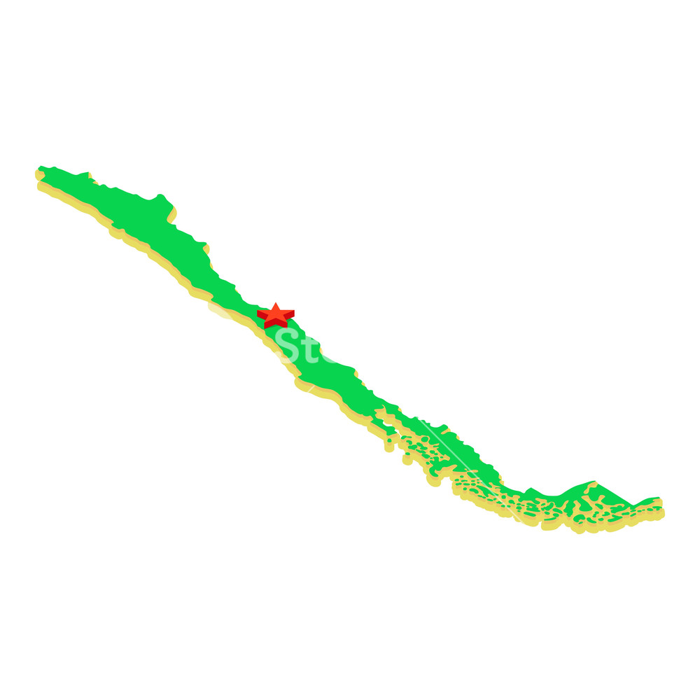 1000x1000 Chile Map Icon Isometric Illustration Of Chile Map Vector Icon