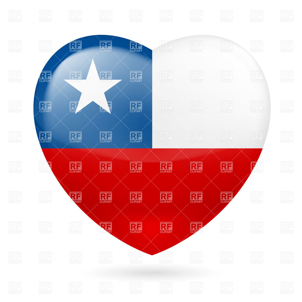 1200x1200 Heart With Chilean Flag Colors I Love Chile Vector Image Of Signs
