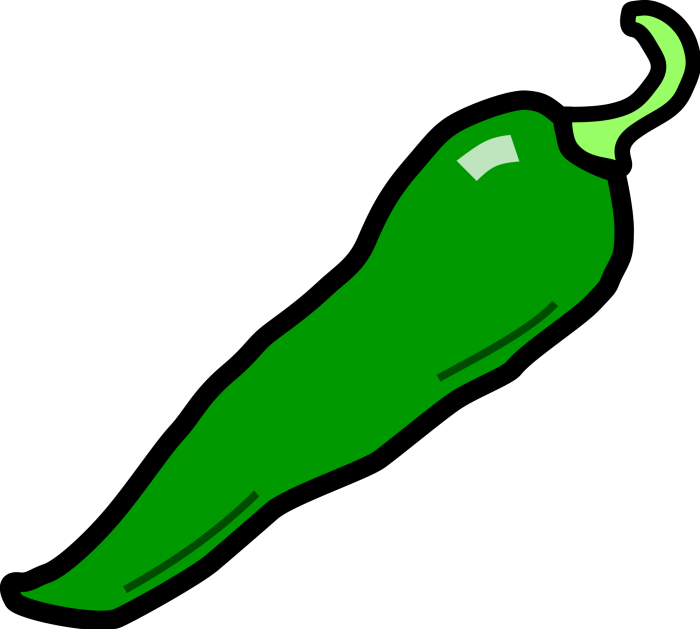 700x629 Chili Green Hd Image Vector, Clipart