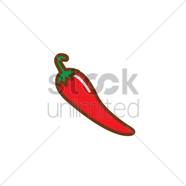 600x600 Chili Vector Image