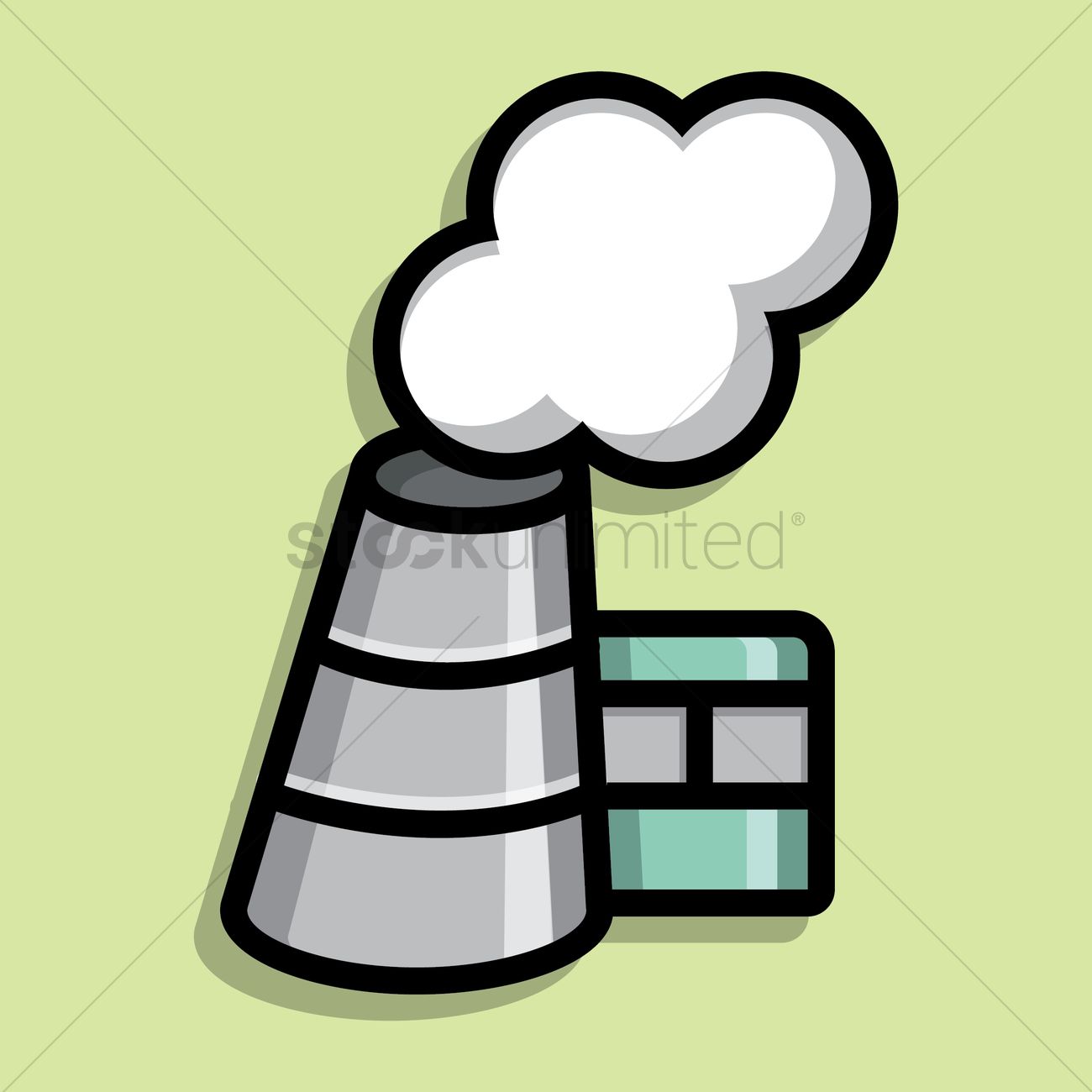 1300x1300 Smoke Coming Out From Chimney Vector Image