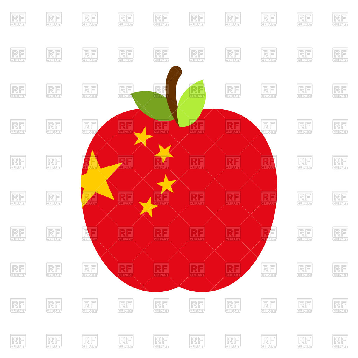 China Flag Vector