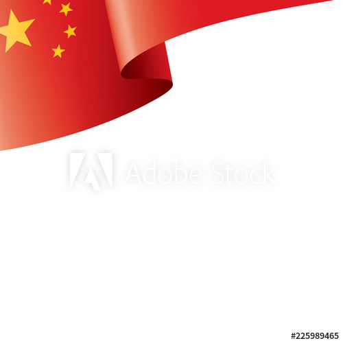 500x500 China Flag, Vector Illustration On A White Background
