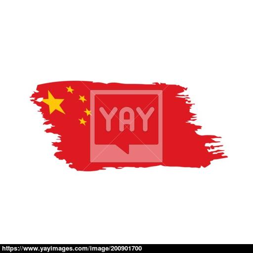 512x512 China Flag, Vector Illustration Vector