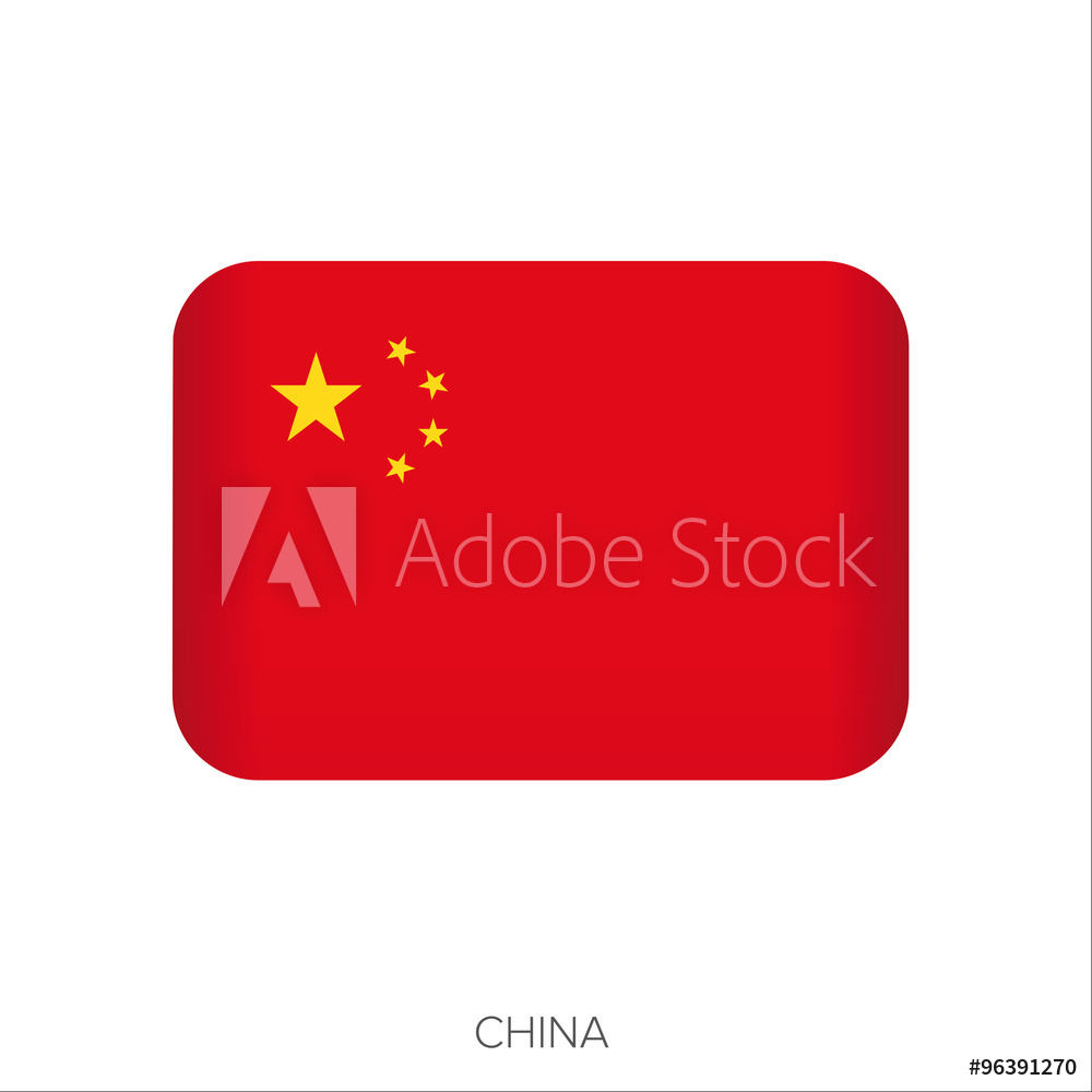 1000x1000 Photo Art Print China Flag Vector Europosters