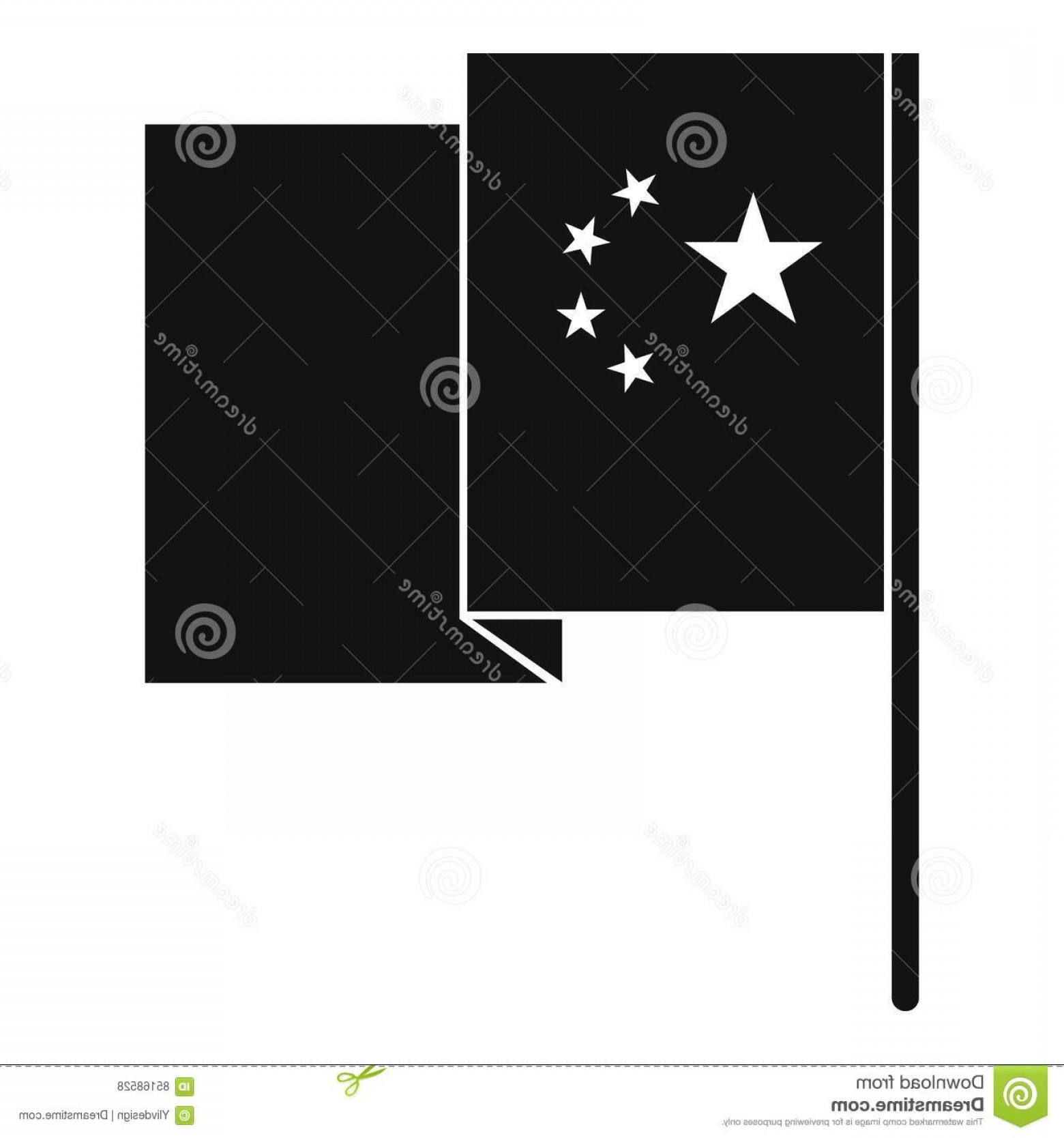 1560x1668 Stock Illustration China Flag Icon Simple Style Illustration