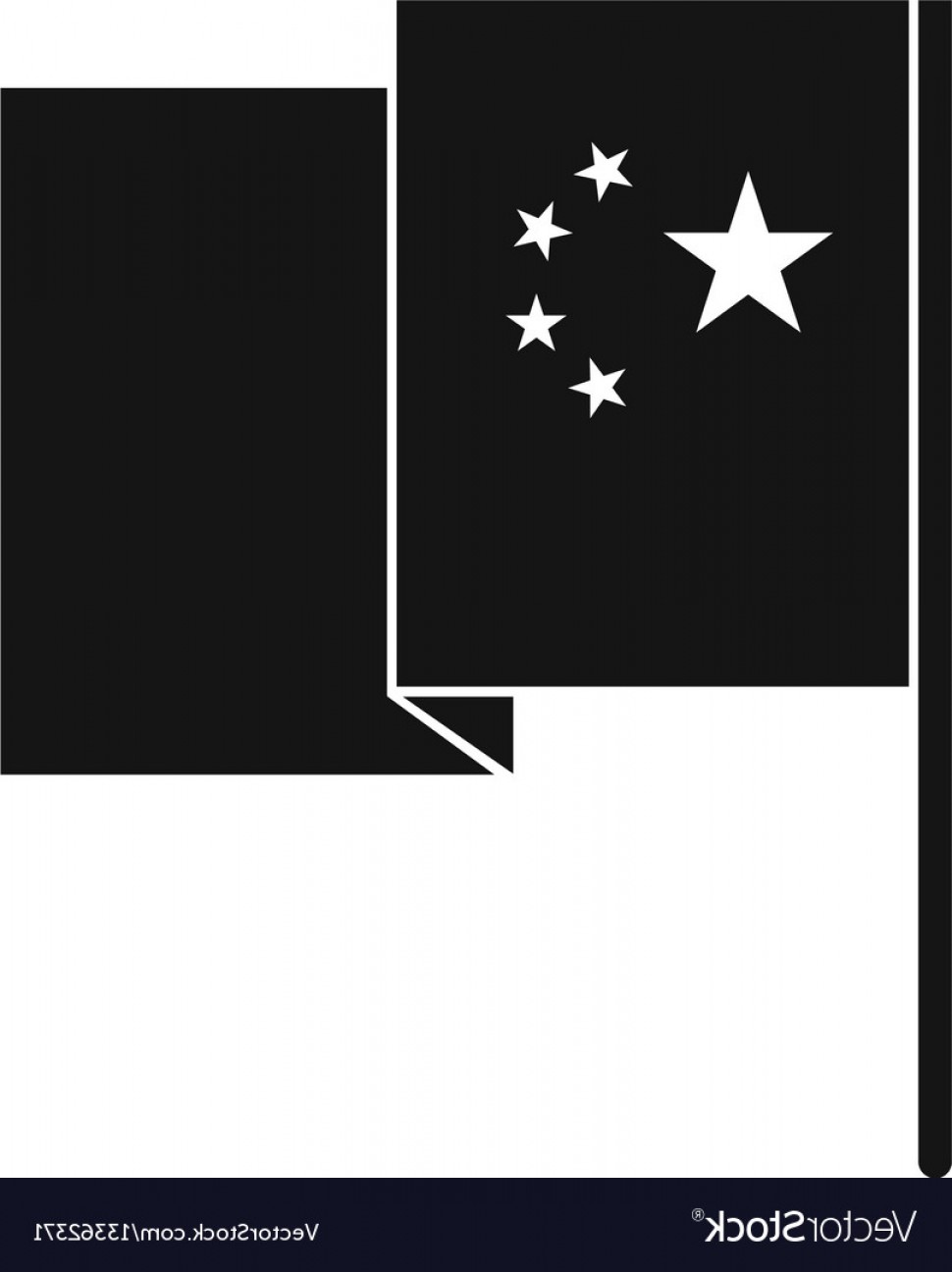 970x1296 China Flag Icon Simple Style Vector Cultracing