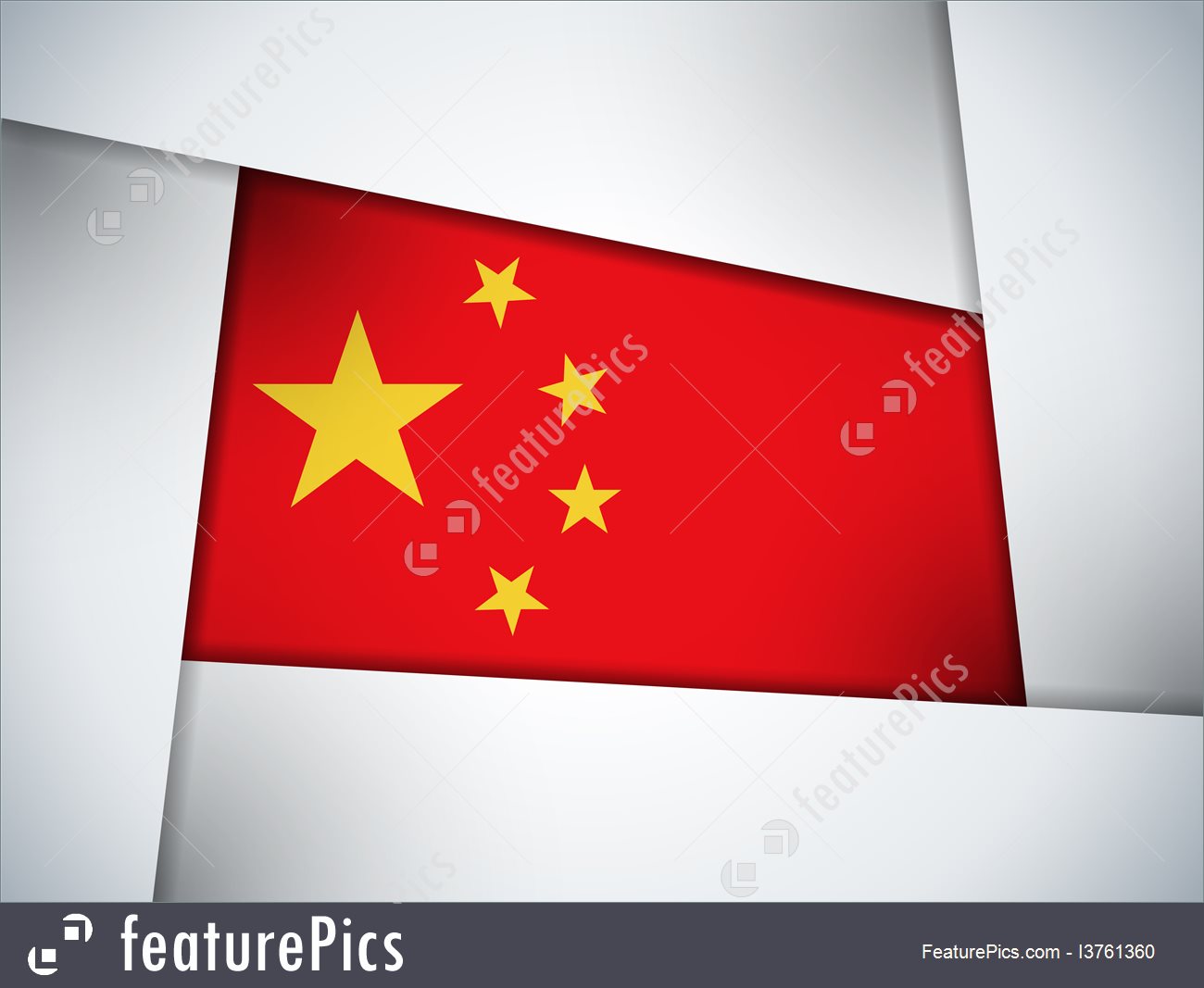 1300x1067 China Flag Illustration