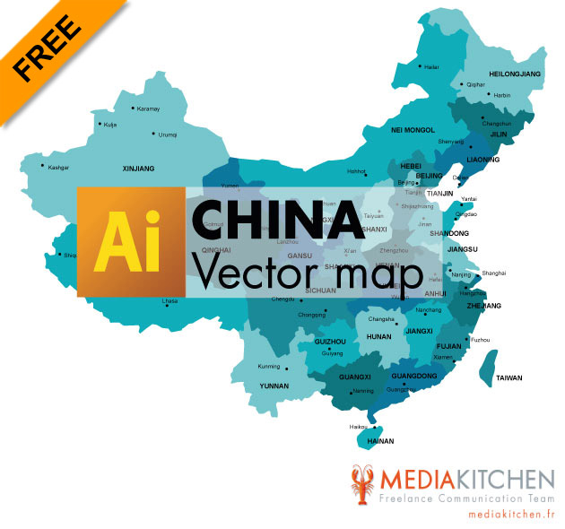 Free Vector Map Of China 630x590 Free Vector Map Of China