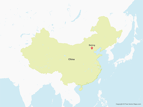 Vector Maps Of China Free Vector Maps 460x345 Vector Maps Of China Free Vector Maps