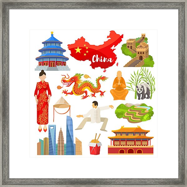 600x600 China Vector Chinese Culture In Asia And Great Wall Of China