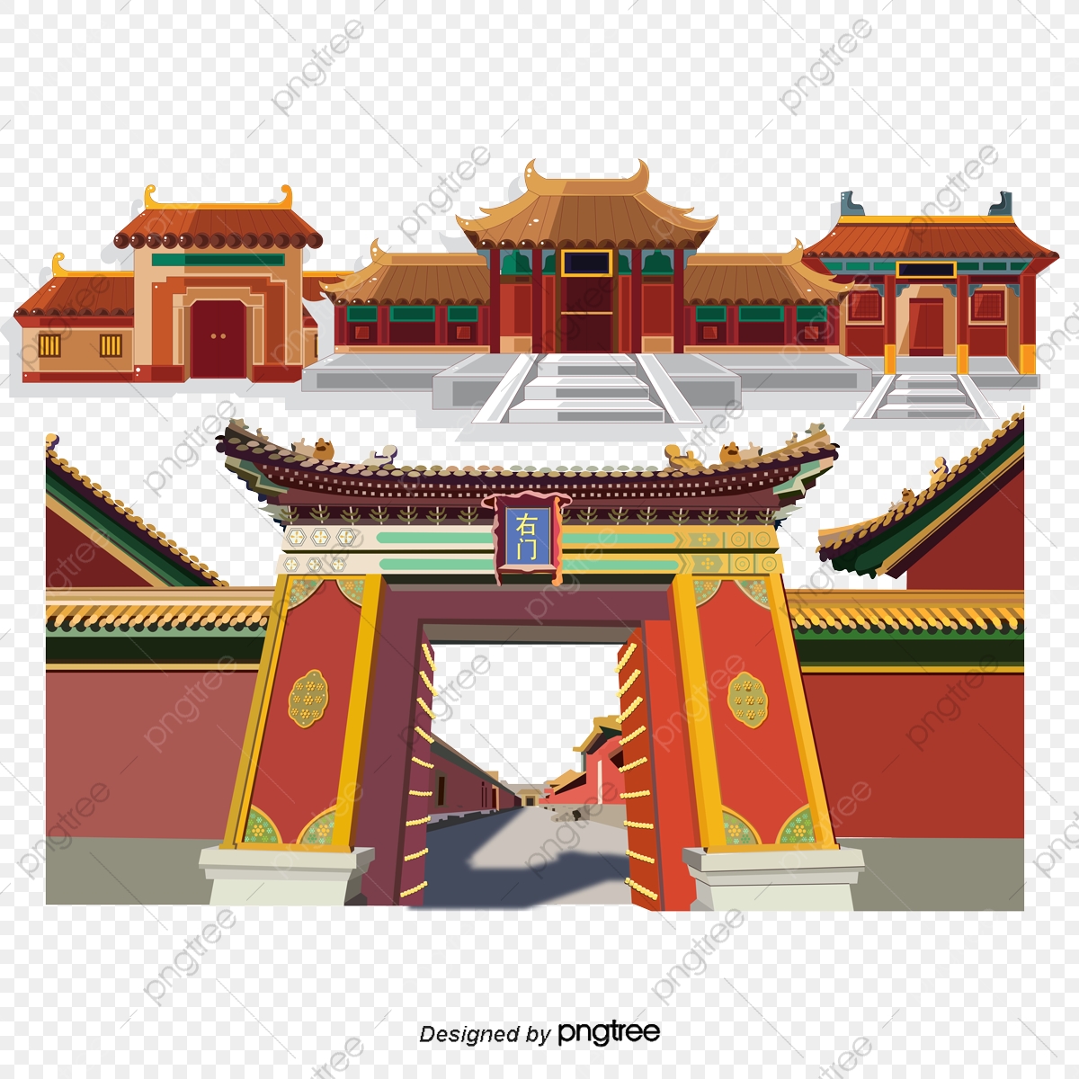 1200x1200 China Vector Elements, China Building, Chinese Construction Signs