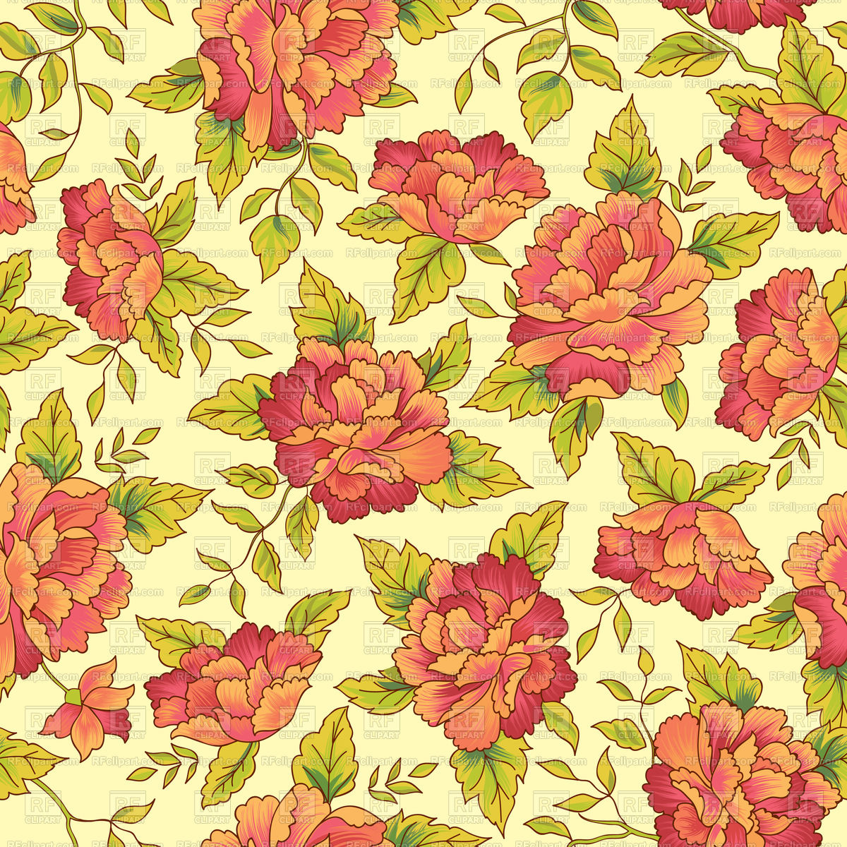 Floral Pattern Seamless Chinese Style Background Vector Image 1200x1200 Floral Pattern Seamless Chinese Style Background Vector Image