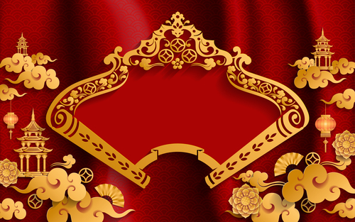 Red Styles Chinese Background Design Vector Free Download 500x313 Red Styles Chinese Background Design Vector Free Download
