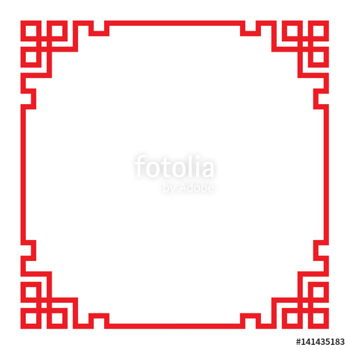 500x500 China Border Frame Stock Image And Royalty Free Vector