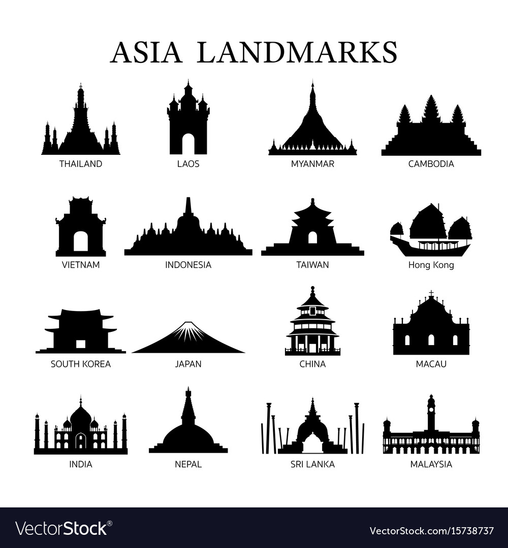 1000x1080 Chinese Building Silhouette