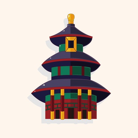 450x450 Chinese Building Theme Element Royalty Free Vector Graphics