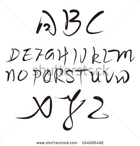 Stock Vector Chinese Calligraphy English Font Design Artsy 450x470 Stock Vector Chinese Calligraphy English Font Design Artsy