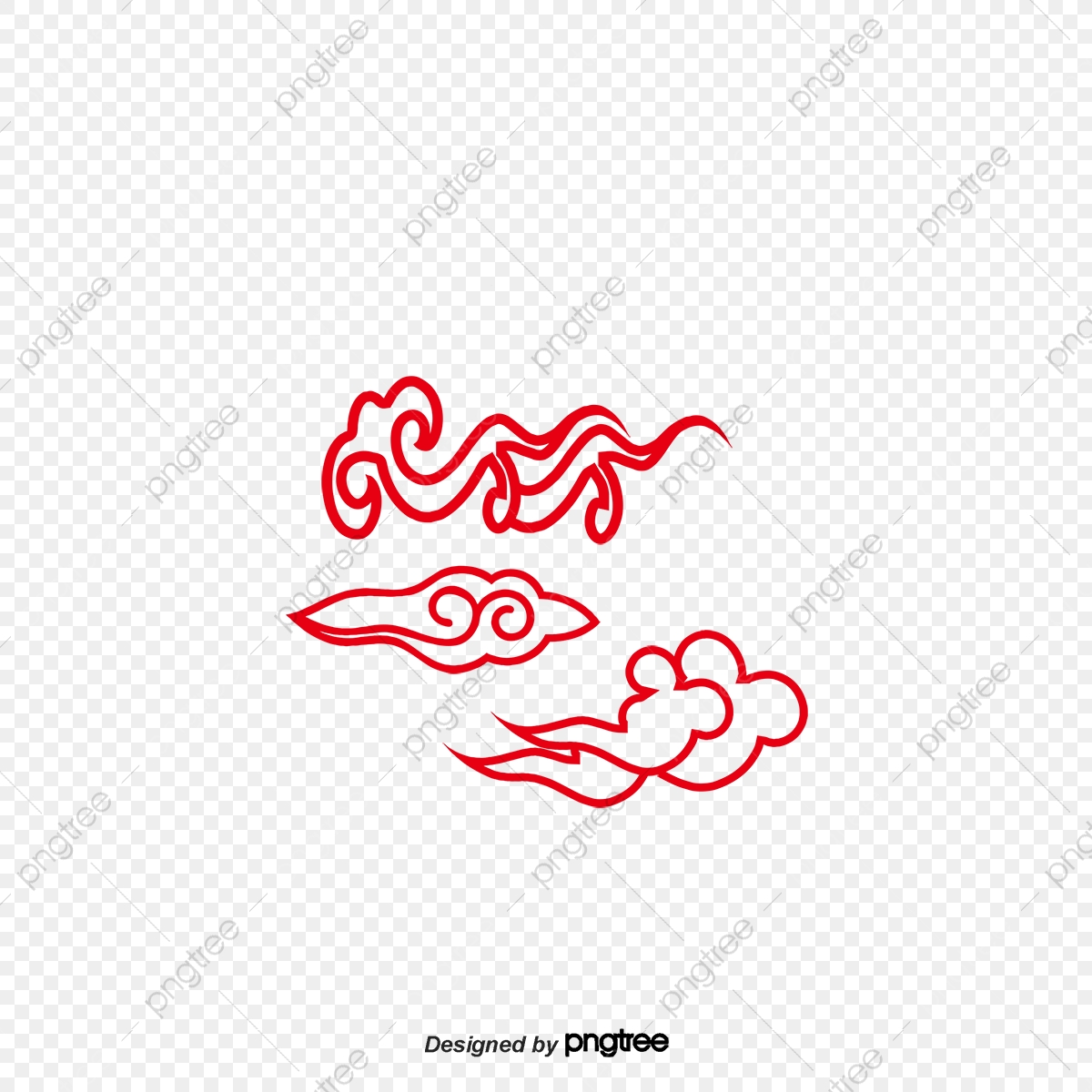1200x1200 Chinese Cloud Pattern Vector Material, Chinese Style, China Cloud