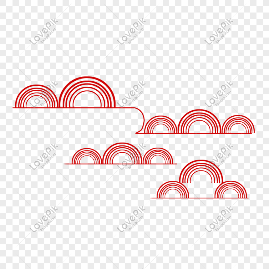 860x860 Vector Chinese Cloud Hand Drawn Elements Png Image Picture Free