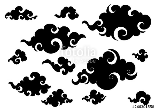 500x354 Chinese Cloud Or Japanese Cloud Or Orientate Cloud Low Detail