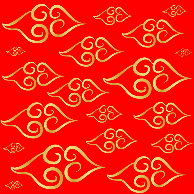 626x626 Chinese Clouds Pattern Vector Premium Download