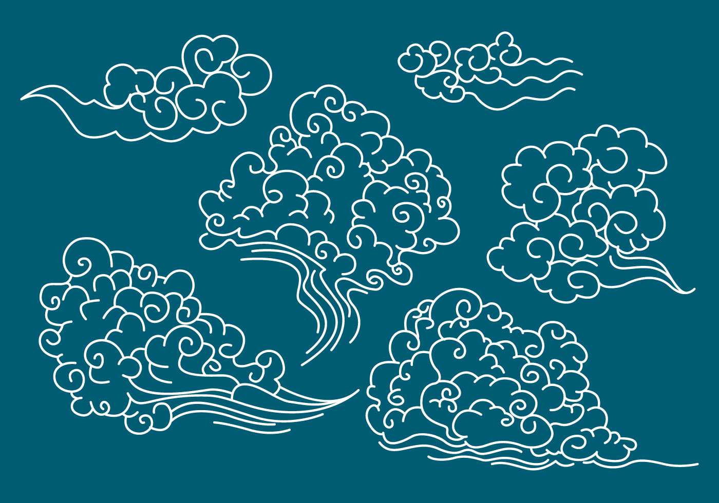 Японские облака. Китайский орнамент. Стилизованные облака. Китайский орнамент облака. Облака рисунок.