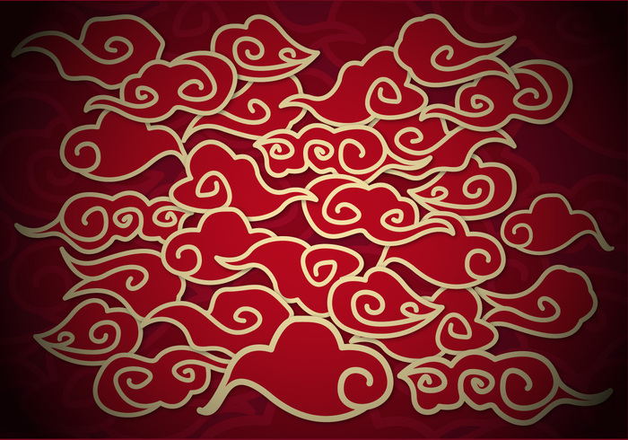 700x490 Chinese Clouds Background Illustration Vector Free Vectors Ui