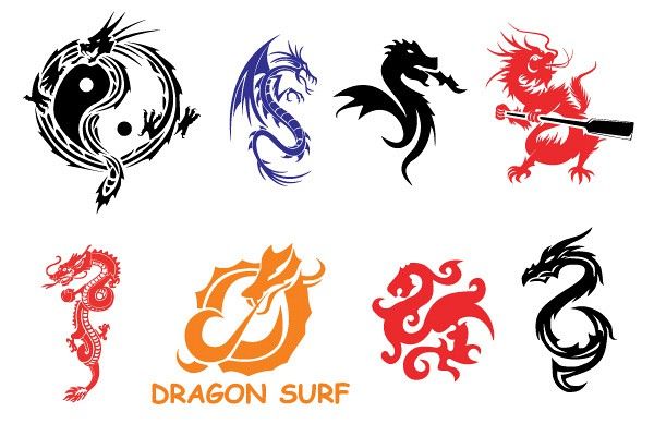 600x400 Chinese Dragons Vector Dragons Chinese Dragon