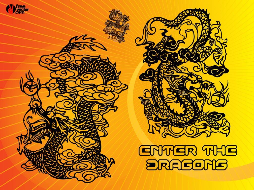 Chinese Dragon Free Vector At Vectorified Com Collection Of Chinese Dragon Free Vector Free