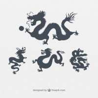 200x200 Chinese Dragon Free Vector Graphic Art Free Download