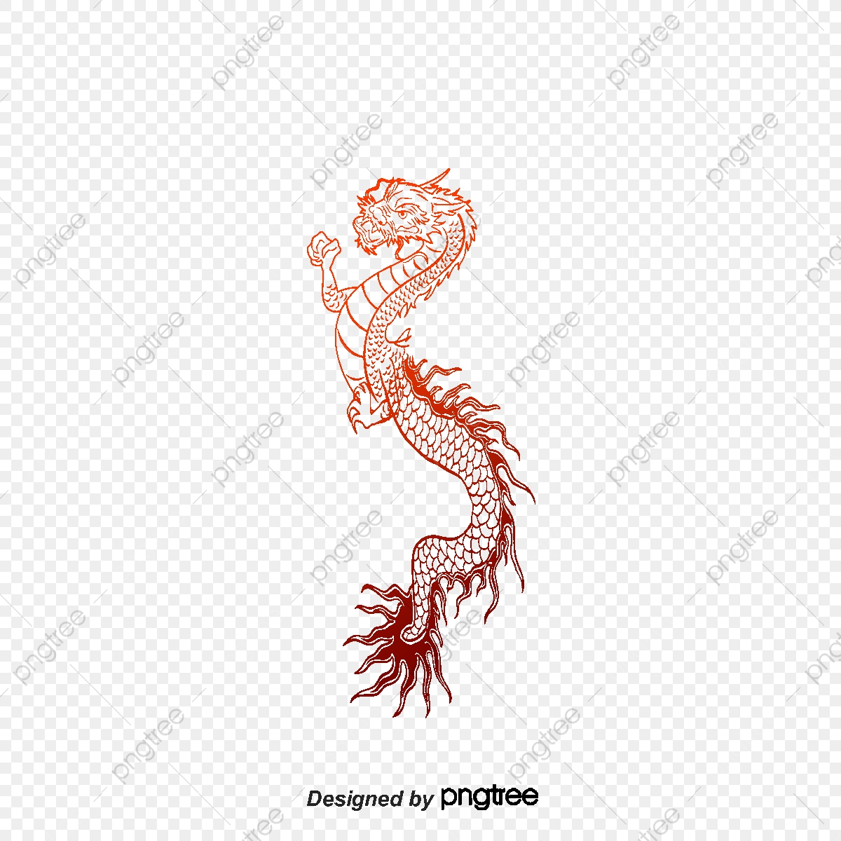 1200x1200 Vector Chinese Dragon, Decoration, Vector, Chinese Style Png